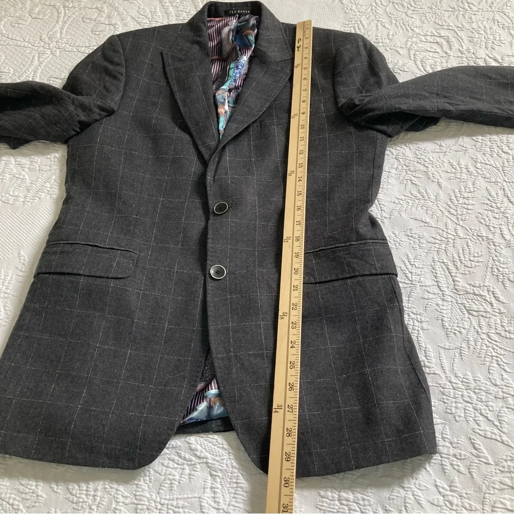 Ted Baker Mens Wool blazer Italy Fashion Fit *Altered Chest is 38” approx 37R